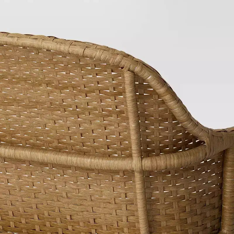 Banc de jardin extérieur en acier Lenwood marron - Threshold™ conçu avec Studio McGee