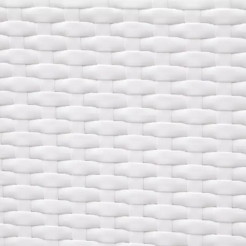Banc de patio en osier Alertis - Blanc - miBasics