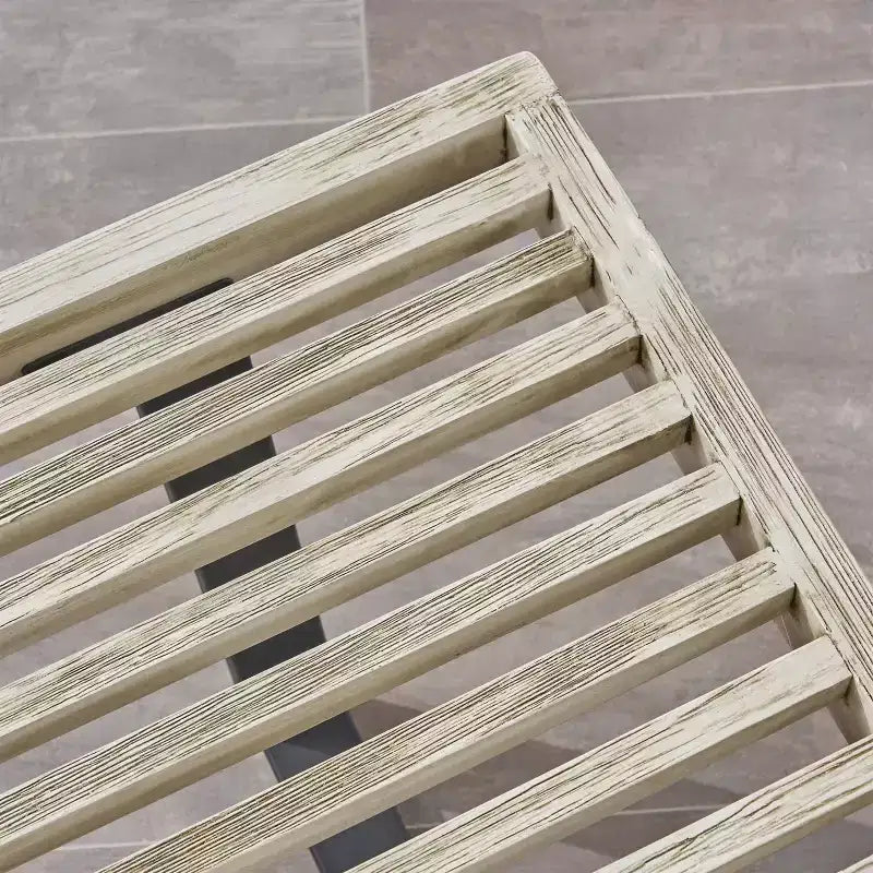 Banc de salle à manger d'extérieur en bois d'acacia gris clair Fresno - Christopher Knight Home : Résistant aux intempéries, banc de pique-nique extérieur 3 places