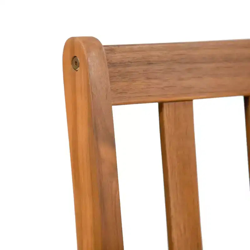 Greemotion Banc de jardin d'extérieur en acacia 120,6 cm Borkum, résistant aux intempéries, style traditionnel, 2 places, marron