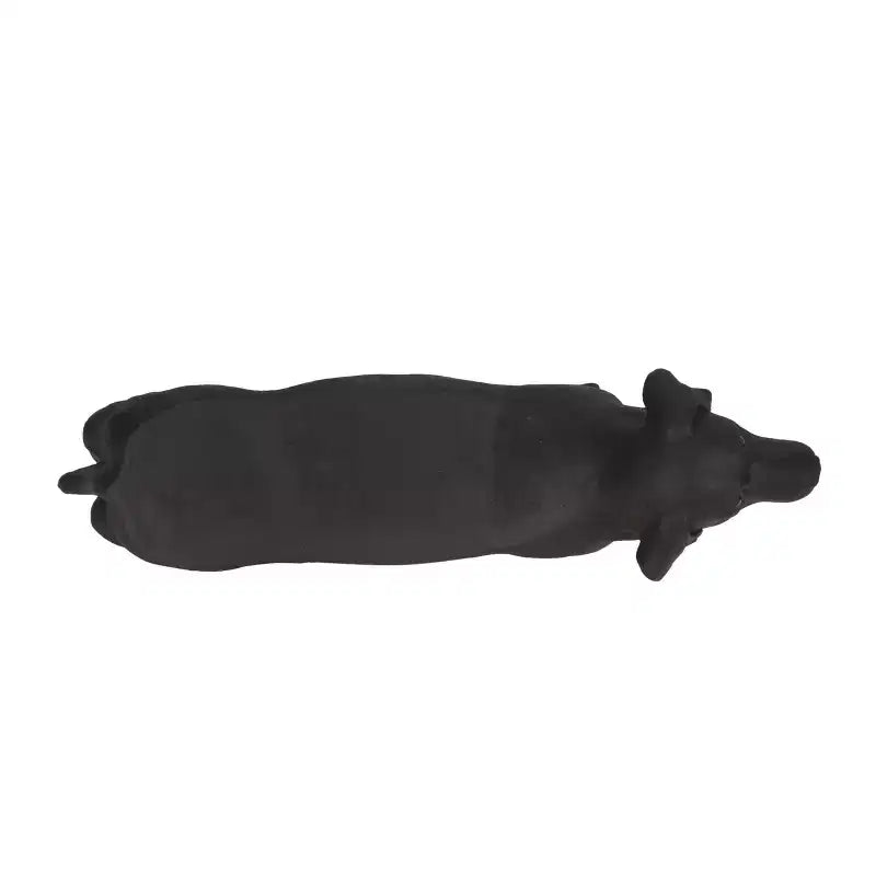 Banc de jardin Hyrum Outdoor Labrador Dog en noir mat - Christopher Knight Home