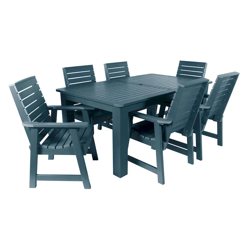 Ensemble de salle à manger d'extérieur 7 pièces HIGHWOOD PROFESSIONAL 42x72