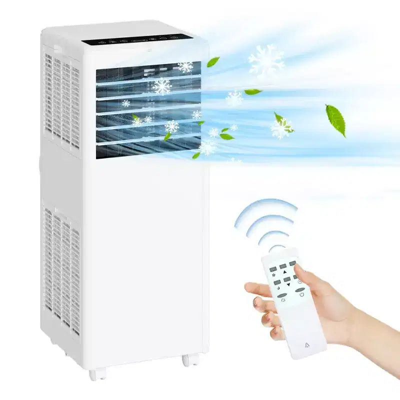 Climatiseur portable 8 000 BTU - 3-en-1 : refroidissement, déshumidificateur et ventilateur pour 32,5 m² avec mode nuit et garantie d'un an