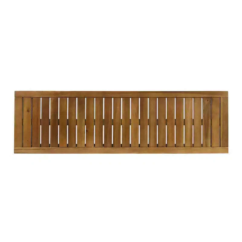 Banc d'extérieur GDFStudio Newcastle 54, en bois d'acacia et fer forgé
