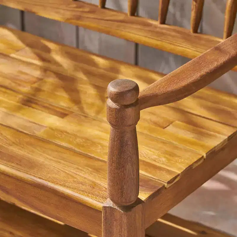Banc d'extérieur Christopher Knight Home Kuhn en bois d'acacia avec étagère