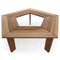 All Things Cedar 52 Inch Cedar Wooden Tree Bench, Heavy Duty 5 Sided Wrap Around Outdoor Seating for Patio, Backyard, or Garden, Natural