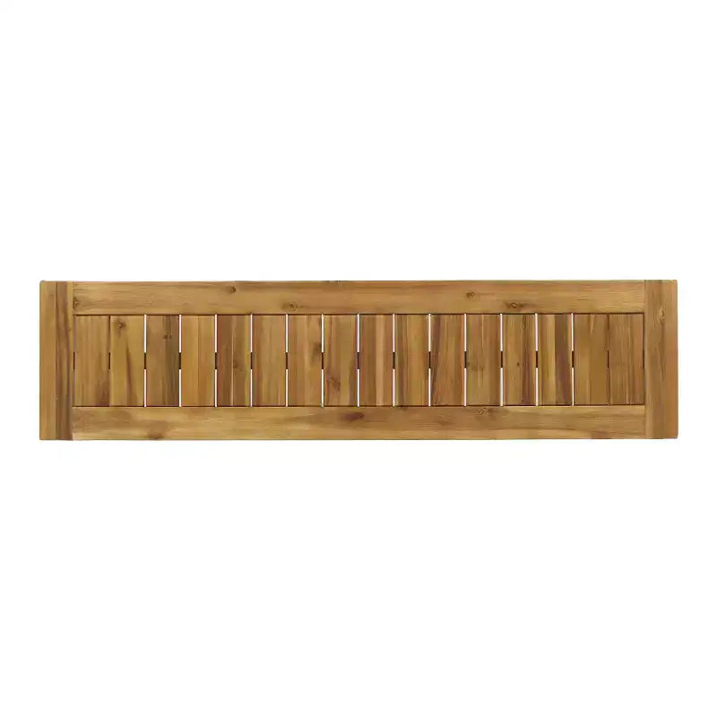 Banc de salle à manger d'extérieur en bois d'acacia Josette de GDFStudio