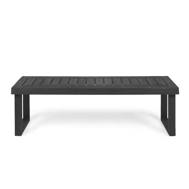 Banc de salle à manger d'extérieur en bois d'acacia Josette de GDFStudio