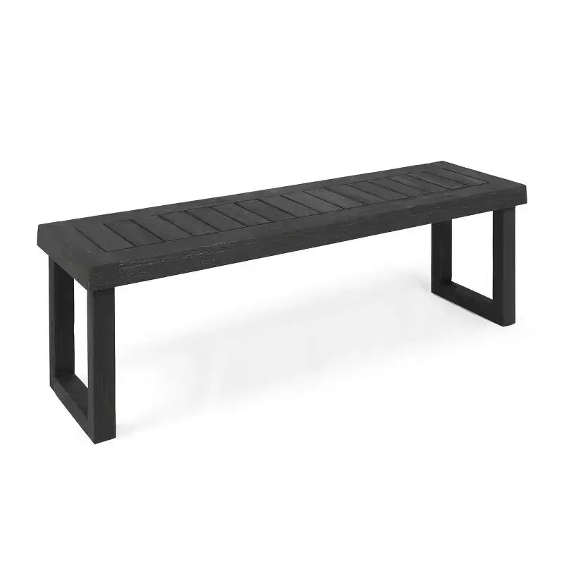 Banc de salle à manger d'extérieur en bois d'acacia Josette de GDFStudio