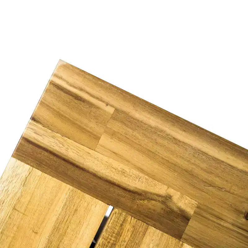 Banc extérieur Christopher Knight Home Catriona 63 en bois d'acacia et fer avec plateau à lattes