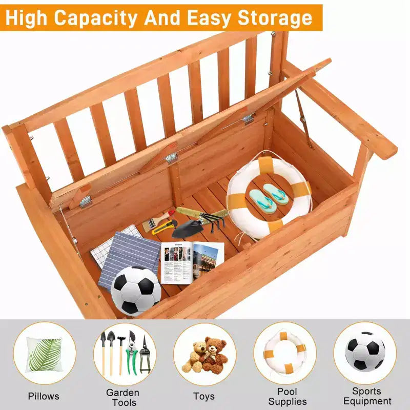 Karl Home | Banc de rangement d'extérieur en bois