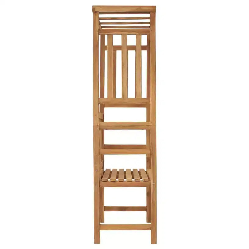 vidaXL Banc de jardin avec pergola 115 cm Bois de teck massif