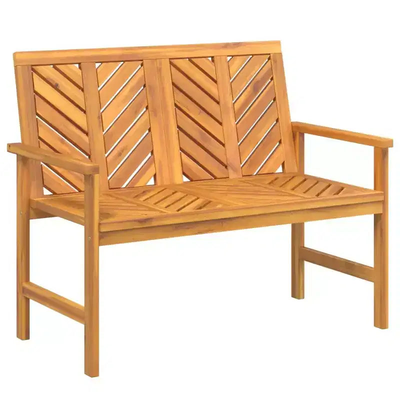 vidaXL Ensemble de 2 chaises longues de jardin en bois d'acacia massif