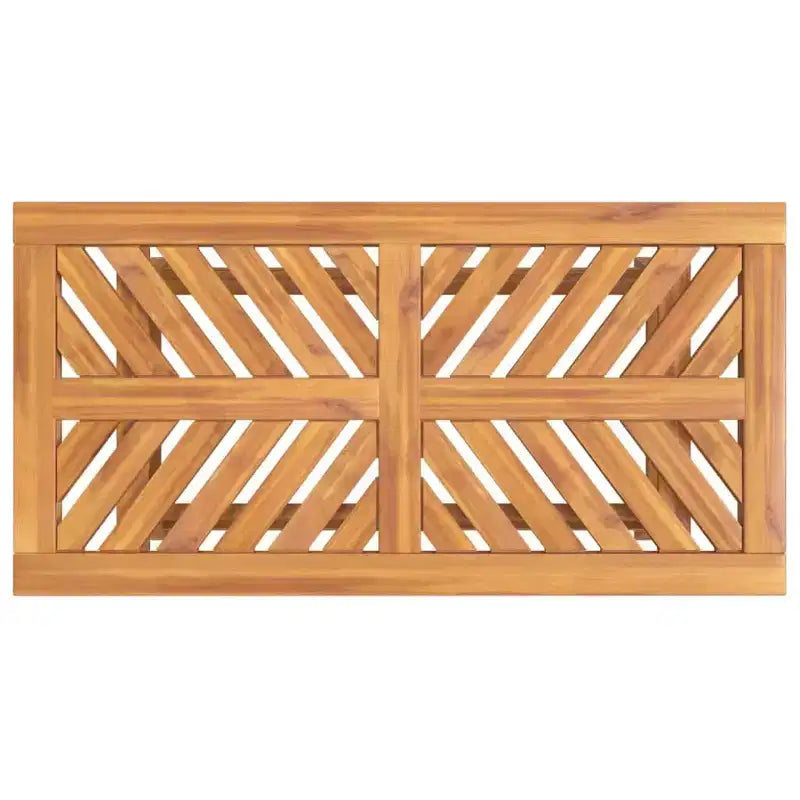 vidaXL Ensemble de 2 chaises longues de jardin en bois d'acacia massif