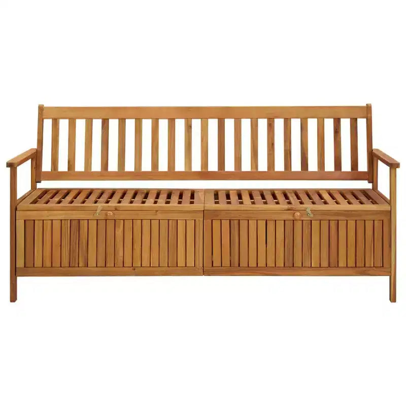 vidaXL Patio Storage Bench 66.9 Solid Acacia Wood