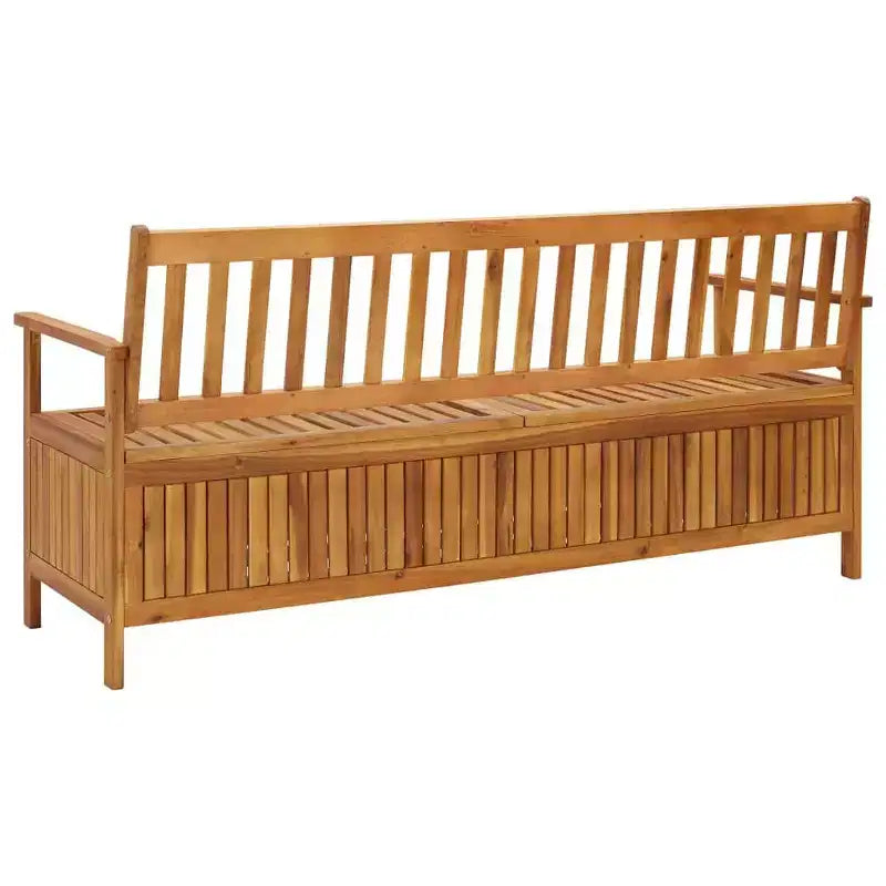 vidaXL Banc de rangement de jardin 170 cm en bois d'acacia massif