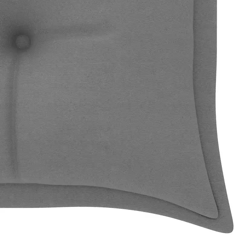 vidaXL Banc de jardin à 3 places avec coussin gris en bois d'eucalyptus massif - Sièges d'extérieur confortables - Facile à assembler - Durable et résistant aux intempéries