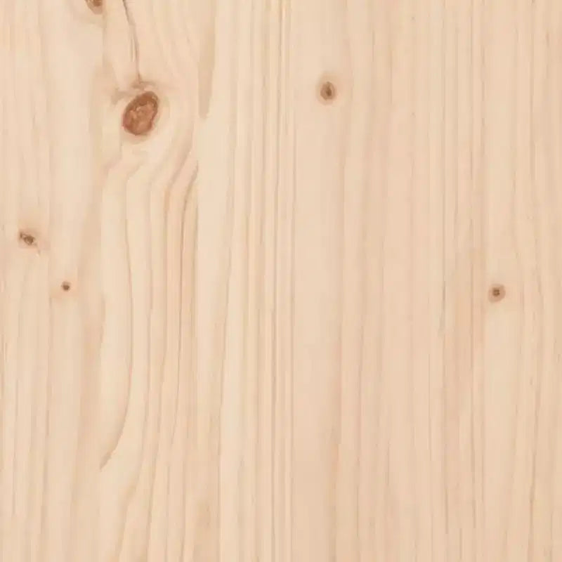vidaXL Banc de jardin marron et argent Bois de pin massif, acier galvanisé