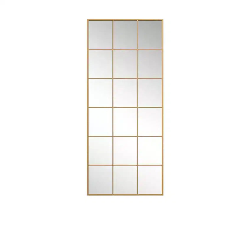 Miroir pleine longueur de 69 pouces avec cadre en métal doré