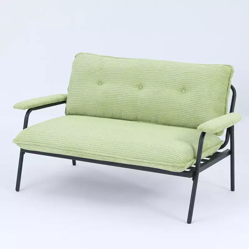 Canapé vert de 135 cm pour petit appartement, salon, chambre à coucher