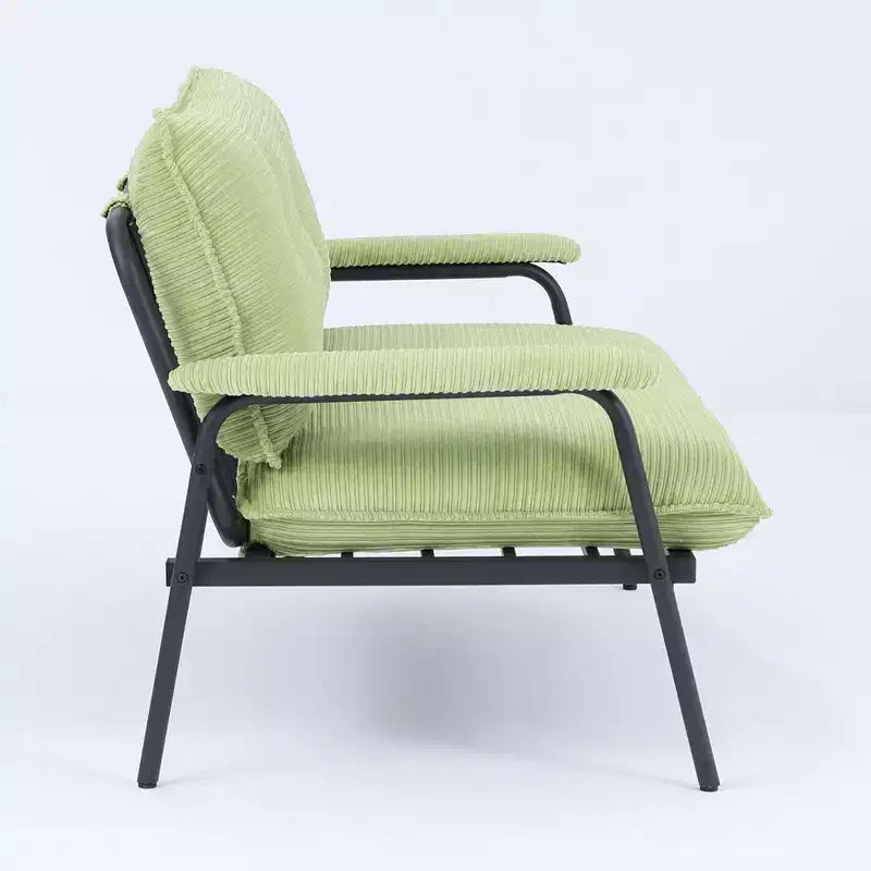 Canapé vert de 135 cm pour petit appartement, salon, chambre à coucher