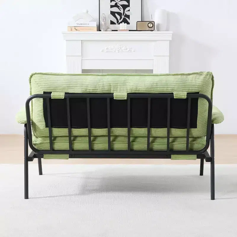 Canapé vert de 135 cm pour petit appartement, salon, chambre à coucher