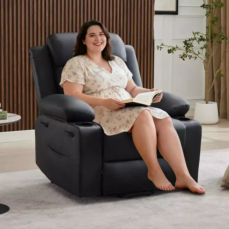 Fauteuils inclinables pour adultes, fauteuil inclinable avec appuie-tête et ports de chargement, fauteuil-canapé inclinable électrique pour salon