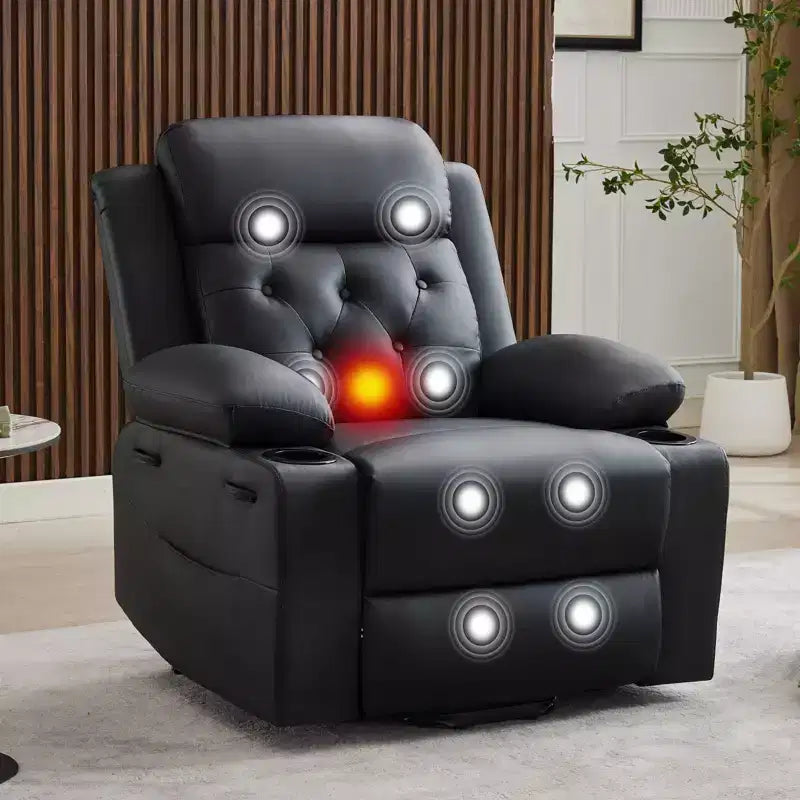 Fauteuils inclinables pour adultes, fauteuil inclinable avec appuie-tête et ports de chargement, fauteuil-canapé inclinable électrique pour salon