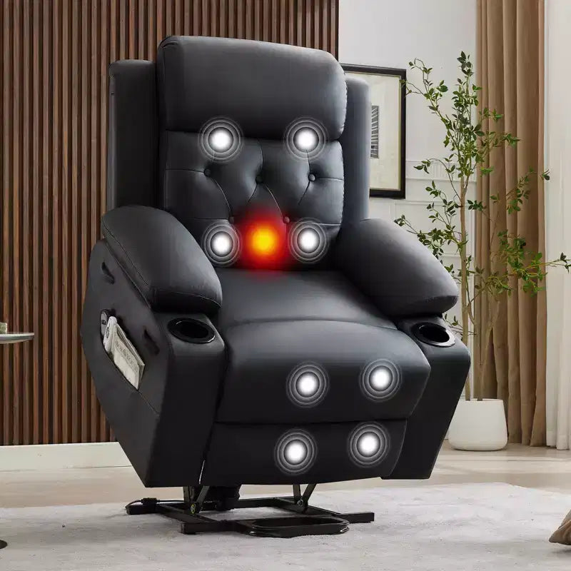 Fauteuils inclinables pour adultes, fauteuil inclinable avec appuie-tête et ports de chargement, fauteuil-canapé inclinable électrique pour salon