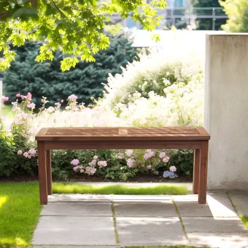 Karl Home | Banc de terrasse sans dossier en PEHD de 45 pouces