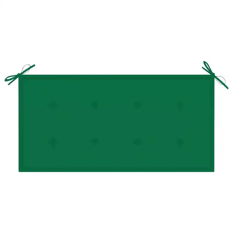 Banc de jardin en teck Couleur bois de teck massif, Tissu (100 % polyester)