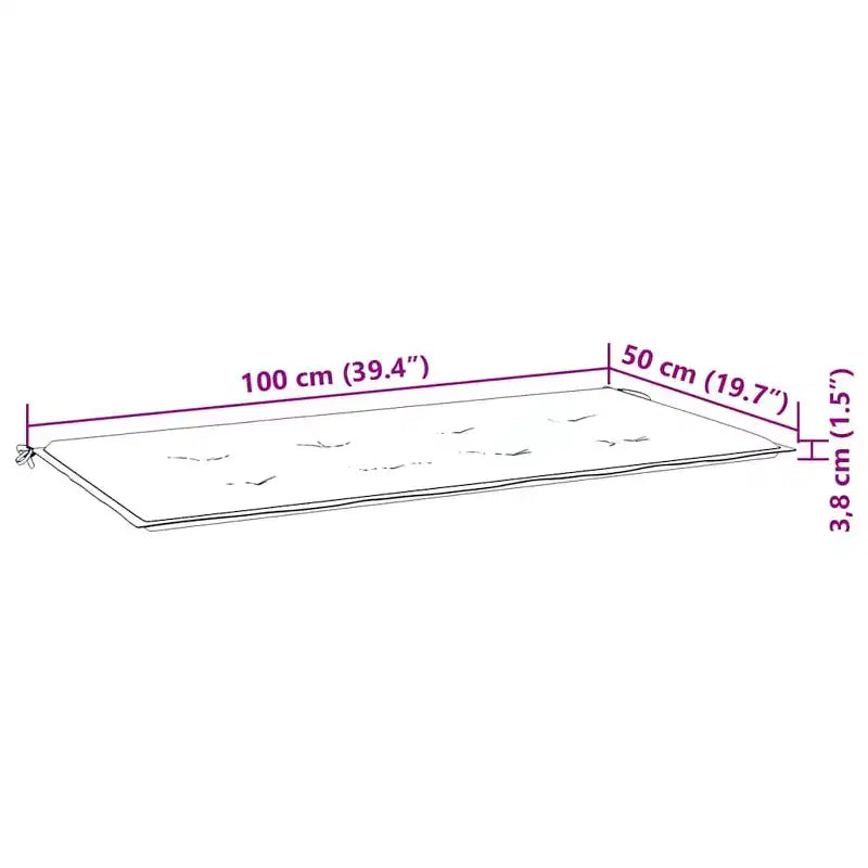 Banc de jardin Teck naturel Bois de teck Standard Durable