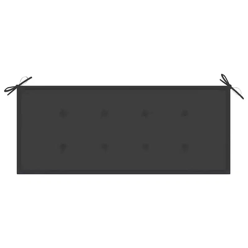 Banc de jardin anthracite Teck poncé de qualité 128,5 cm