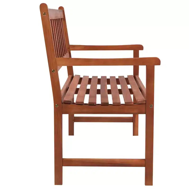 Banc de patio avec coussin 47.2 po Bois d'acacia massif