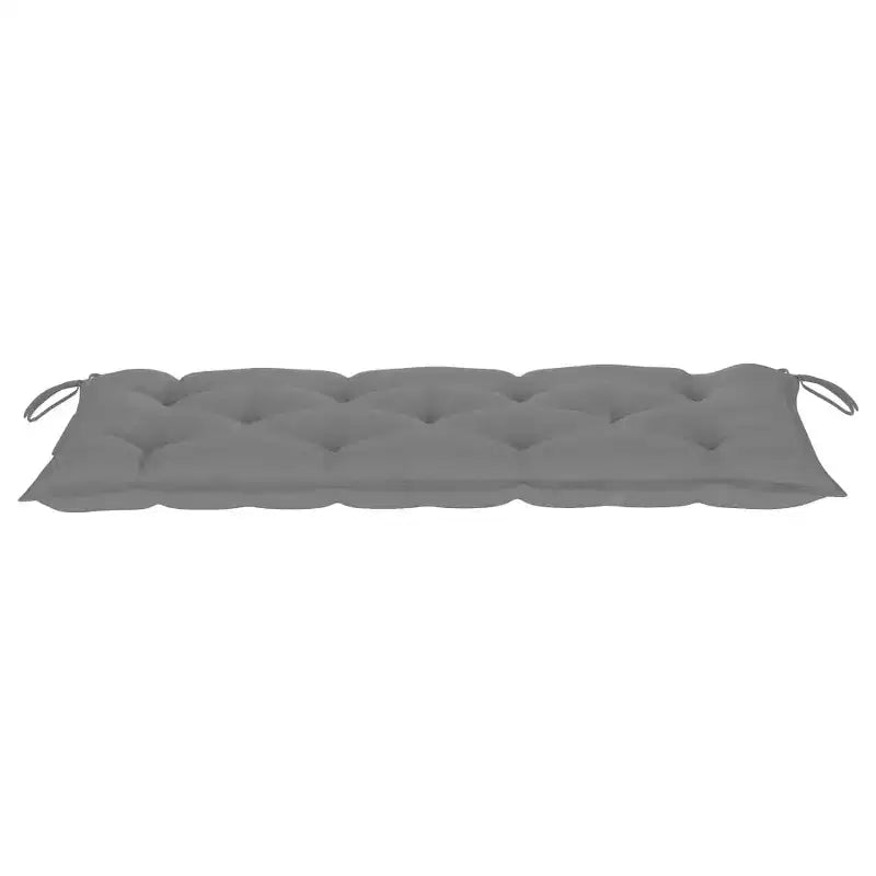 Banc de patio avec coussin 47.2 po Bois d'acacia massif