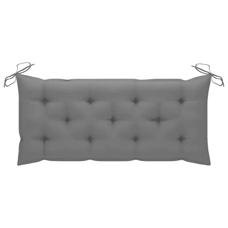 Banc de patio avec coussin 47.2 po Bois d'acacia massif