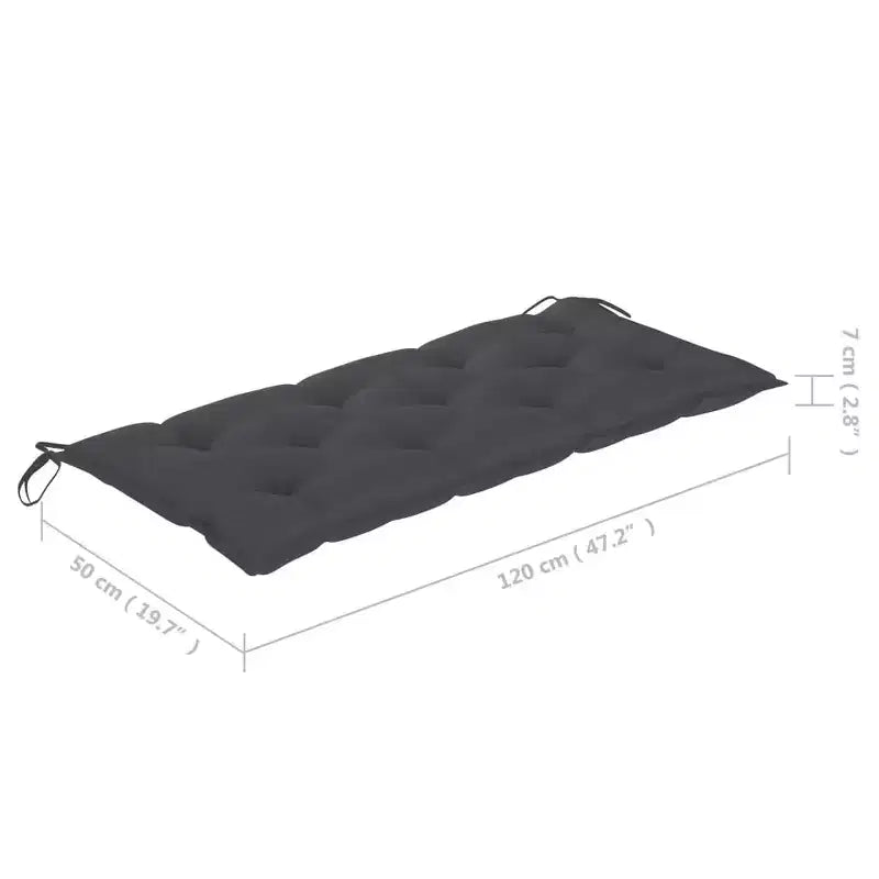 Banc de jardin Teck Bois de teck massif Moyen Empilable