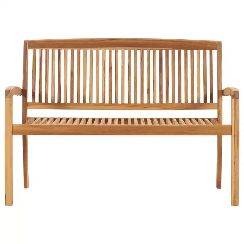 Banc de jardin Teck Bois de teck massif Moyen Empilable