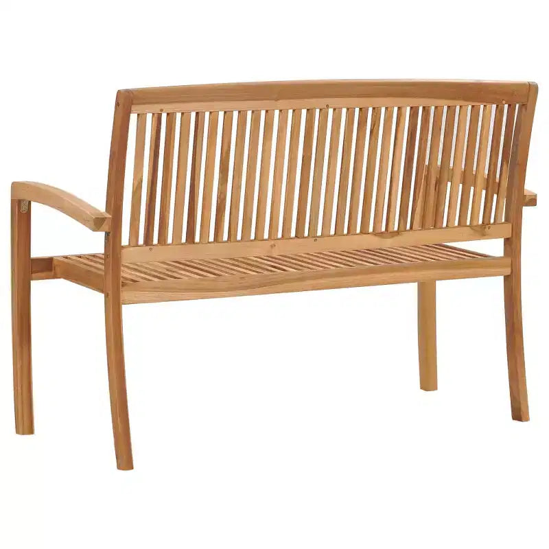 Banc de jardin Teck Bois de teck massif Moyen Empilable