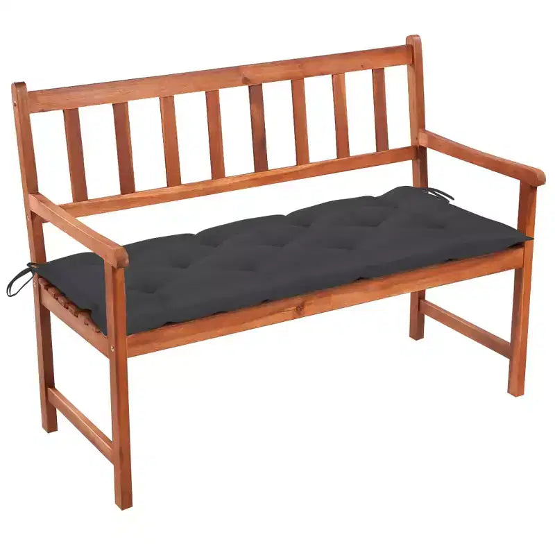 Garden Bench Light brown, Anthracite cushion