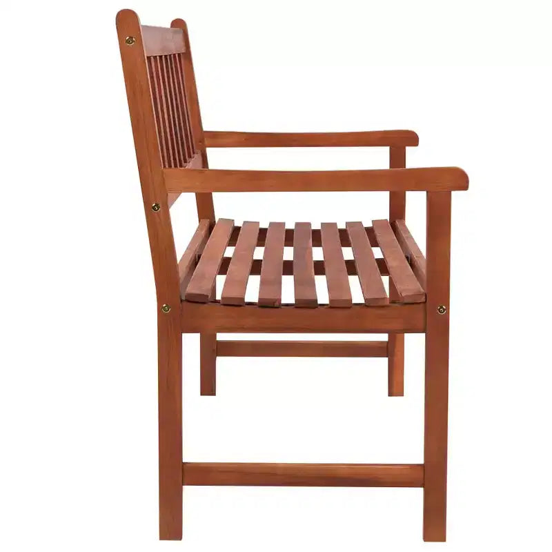 Banc de patio vert vif en bois d'acacia massif 120 cm Durable