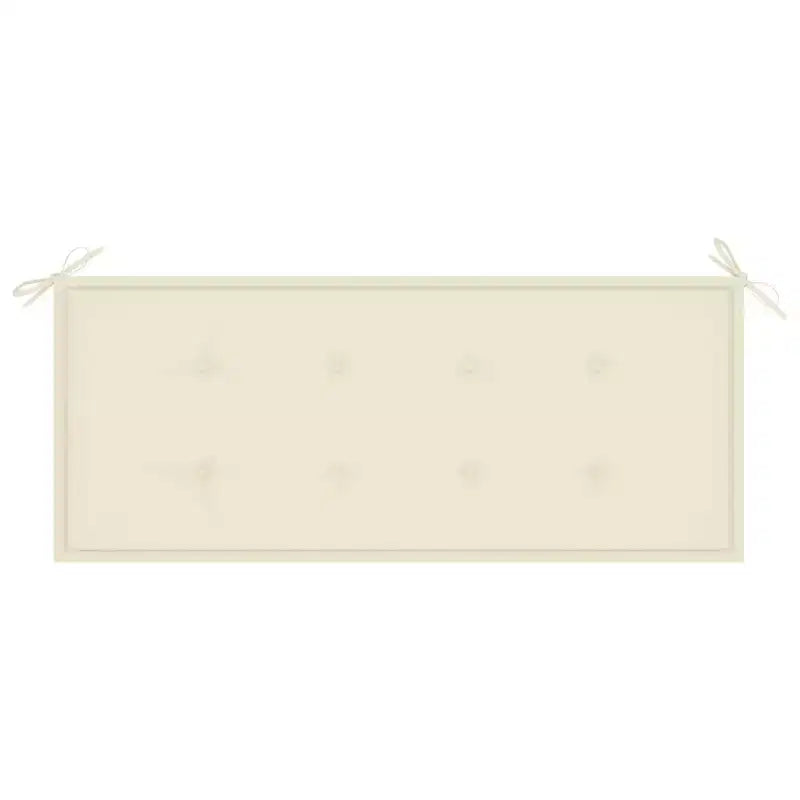 Banc de jardin Bambou naturel Bambou, 100 % polyester Moyen