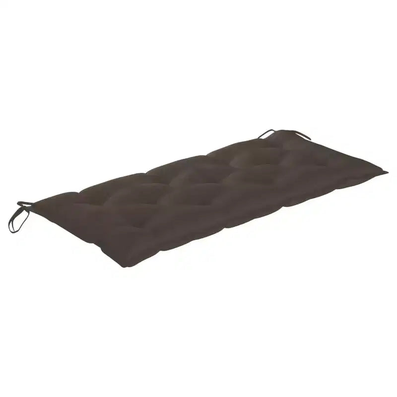 Banc de jardin en bambou taupe grand et résistant