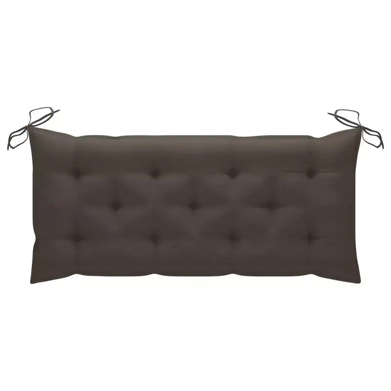 Banc de jardin en bambou taupe grand et résistant
