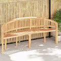 Garden Bench Natural Teak Solid Teak Wood Large Durable
