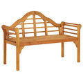 Garden Bench Brown Solid Acacia Wood Medium Ergonomic