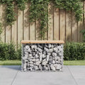 Garden Bench Natural Wood Solid Pine Wood Compact