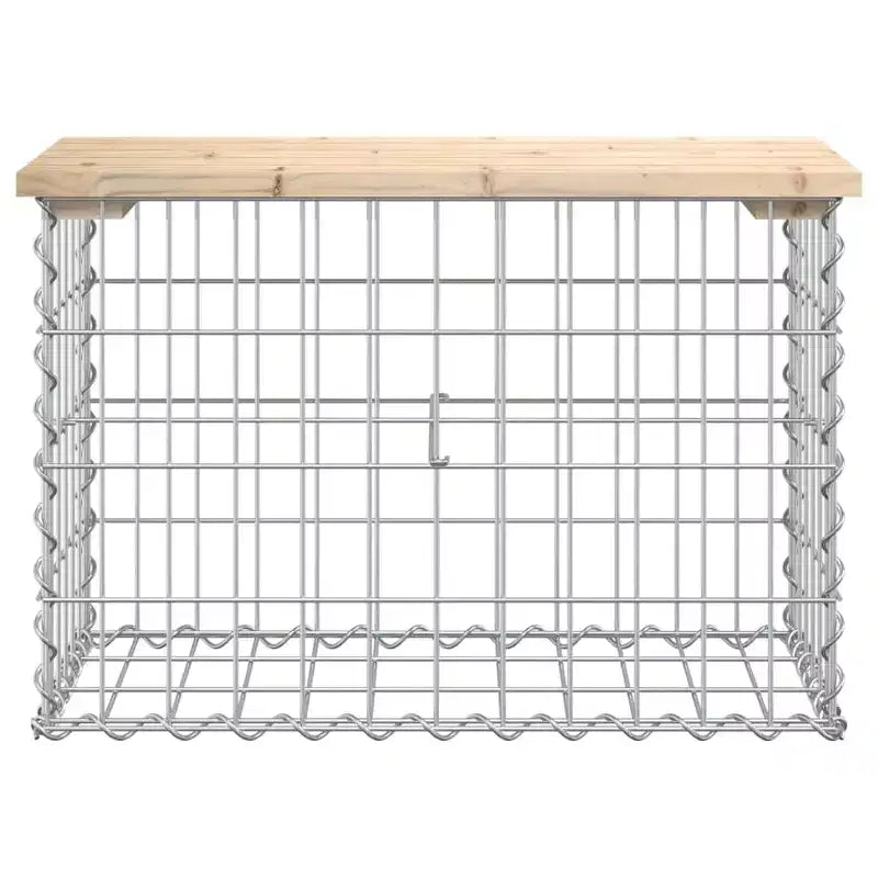 Banc de jardin Bois naturel Pin massif Compact