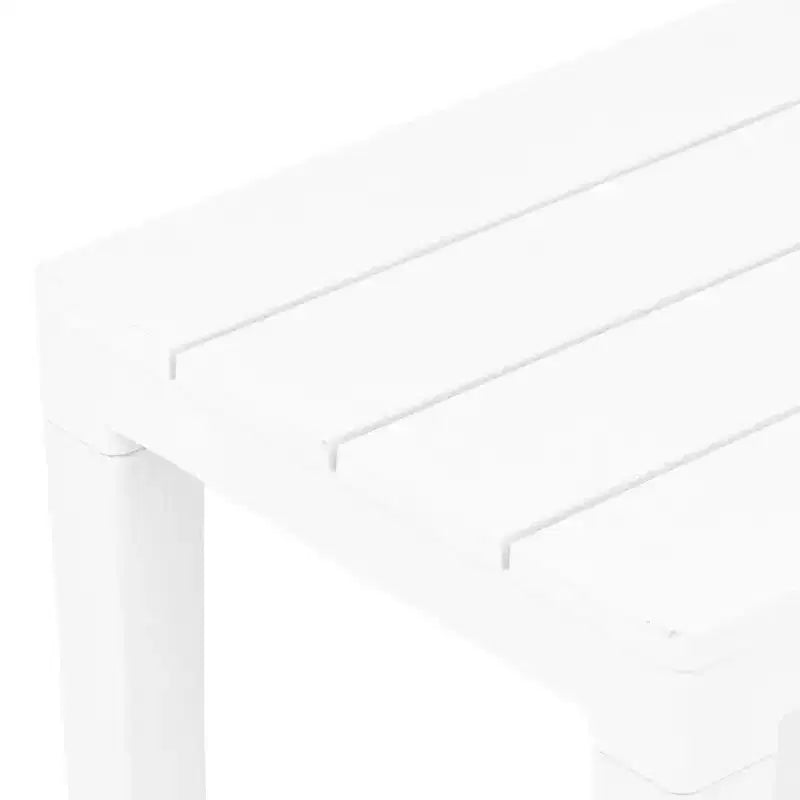vidaXL 2x Banc de jardin en plastique Sièges de salon d'extérieur