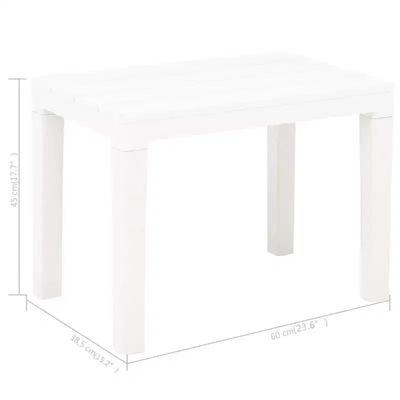 vidaXL 2x Banc de jardin en plastique Sièges de salon d'extérieur